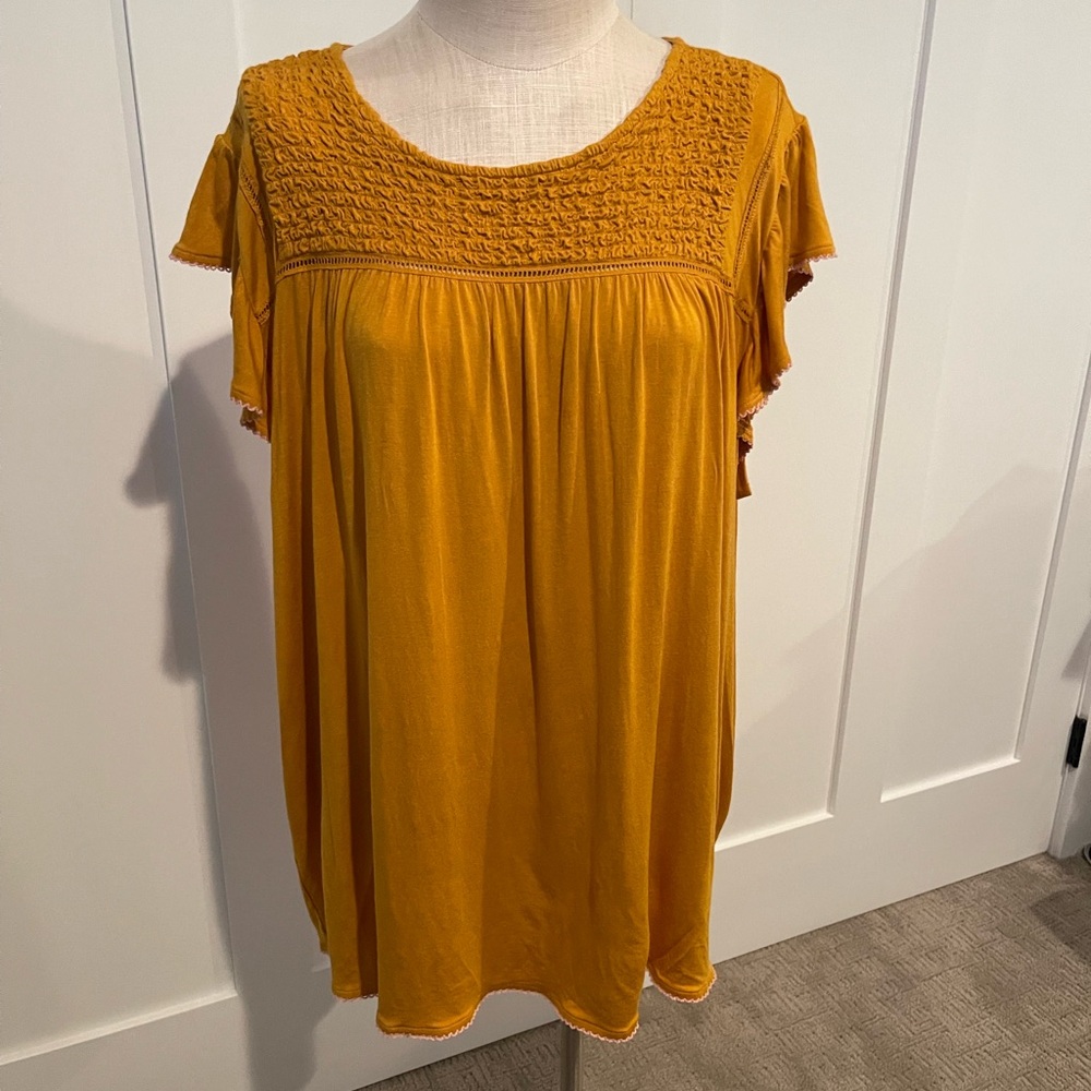 Matilda Jane Mustard Yellow Women's Top